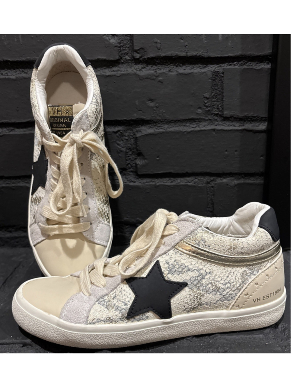Vintage Havana Gadol Star Sneakers Women’s Size 7 Beige Snake